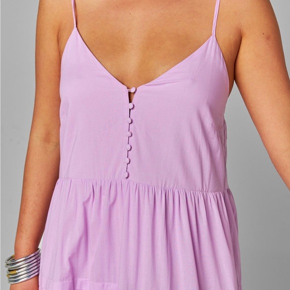 Buddy Love Jaxon Tiered Strappy Maxi Dress Purple - Picture 2 of 13